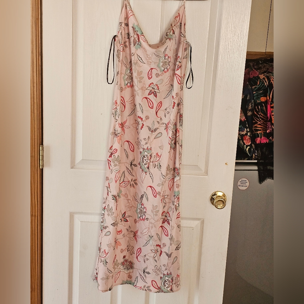 Floral Slip Dress with Spaghetti Straps